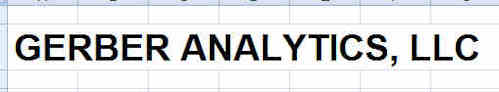 GERBER ANALYTICS, LLC